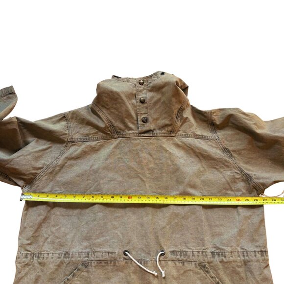 NSF Men’s Small Green Brown Cotton Hooded Jacket Heavy Duty Outdoors Anorak NWOT - Picture 12 of 13